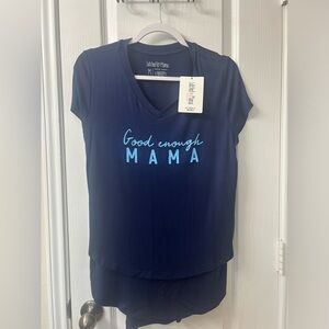 Latched Mama- Nursing Tee- Dark Blue